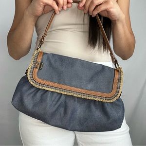 Fendi Denim Shoulder Bag Authentic